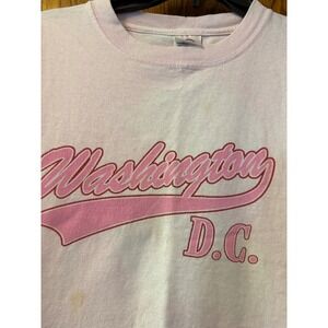 Vintage Delta Magnum Weight Washington T-Shirt Pink Tie Dye‎ Graphic Tee Mens M